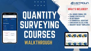 Quantity Surveying Courses  Step by Step Walkthrough [upl. by Tremaine]