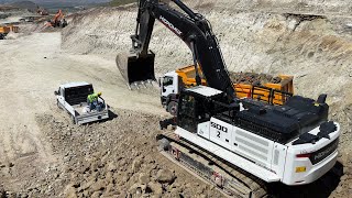 Hidromek HMK500LCHD Excavator trucks Loading [upl. by Frodin]