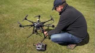 DJI S800 first flight Spreading Wings [upl. by Wyn980]