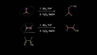 Hydroborationoxidation  Alkenes and Alkynes  Organic chemistry  Khan Academy [upl. by Hahn]