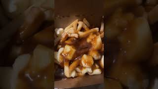 Mc Donalds Poutine with Extra GravyampExtra Cheese shorts food foodie mcdonalds poutine dinner [upl. by Seniag]