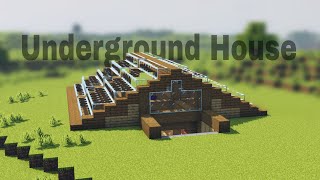 Minecraft Underground House minecraft undergroundbase [upl. by Anneirda]