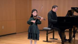 Kabalevsky Violin Concerto in C Op 48 1st mvt  Freya Chen 7yrs old [upl. by Lalo516]