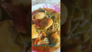 Saim aloo ki sabzi food healthfoodie yummyyoutubeshorts recipe [upl. by Aitropal217]