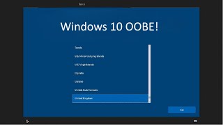 Windows 10 OOBE in Vmware [upl. by Ellierim]