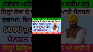 2500 pension scheme for punjab 2024 1000 pension scheme in punjab 2024  2500 budhapa pension [upl. by Sirrom917]