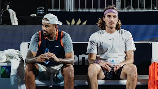 When Kyrgios amp Tsitsipas Played Doubles TOGETHER Like Best Friends [upl. by Nwavahs]