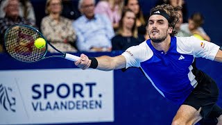 Tsitsipas vs Lehecka Antwerp 2024 Highlights [upl. by Aenat]