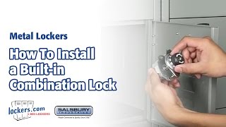 Lockerscom  How To Install a BuiltIn Combination Lock [upl. by Alimak]