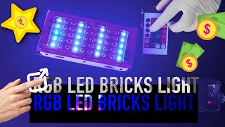 50w RGB led brick light remote  ip65 flood light out door lamp  unboxing amp review  ledlights [upl. by Annez]