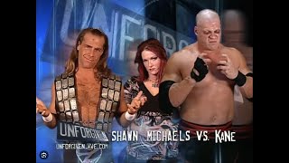 Story of Kane vs Shawn Michaels  Unforgiven 2004 [upl. by Eatnod]