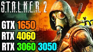 STALKER 2  GTX 1650  RTX 3060  4060  3050  Can we SURVIVE [upl. by Arahd]