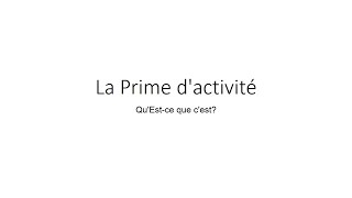 Tout savoir sur la prime d’activité en 2024 [upl. by Lisabet]