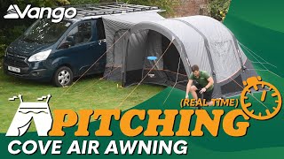 Vango Cove Air Awning Pitching amp Packing Real Time Video [upl. by Atcliffe]