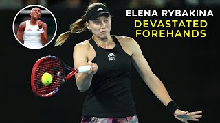 Elena Rybakina🔥Devastated Her Opponents With Forehand Winners ʜᴅ • Tennis Fame [upl. by Gereron]