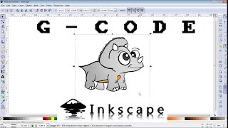 How to make GCODE file of any image for CNC machine INKSCAPE [upl. by Sheline]