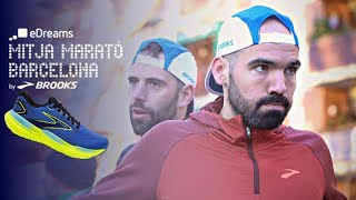 Mitja Marató Barcelona 2024  Así la vivimos desde dentro probando la mejor zapatilla de Brooks [upl. by Lipman]