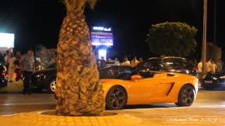 Ferrari  Lamborghini  Summwe 2015 Nights  Tanger [upl. by Nosauq]