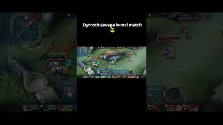 Dyrroth savage under base in mcl savage dyrrothsavage mobilelegends mlshort dyrrothgameplay [upl. by Aiekahs]