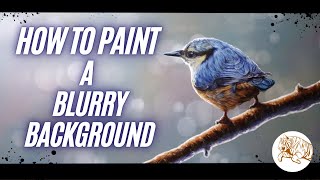 How to Paint a Blurry Bokeh Background with Acrylic Paints [upl. by Nylhsoj]