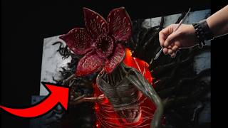 How to make Demogorgon  STRANGER THINGS  DIORAMA  Timelapse [upl. by Eibbor]