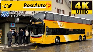 PostAuto Switzerland 792 Nesslau to Seebensäge via Ennetbühl Alexander Dennis Enviro500MMC Europe [upl. by Einavoj]