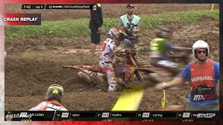 Everts crash  MX2 RAM Qualifying Race  MXGP of Italy 2023 MXGP Motocross [upl. by Gish930]