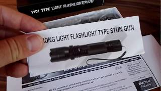 1101 type light flashlight stun gun [upl. by Aihsetan]