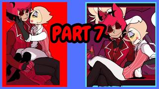 Sitting on Lap Leads to Kisses PART 7 Alastor and Lucifer Hazbin HotelHelluva Boss • COMIC DUB [upl. by Yedarb]