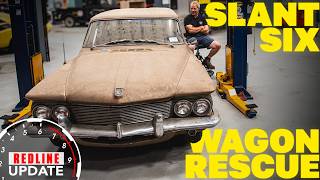 NEW PROJECT Unique old 1960s Dodge wagon parked for 25 years  Redline Rebuild Update [upl. by Kcireddor915]