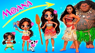 Moana 2 Growing Up 32 LOL OMG DIYs [upl. by Aneehsit]