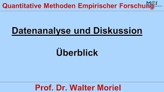 Erhebung mit Fragebogen 61 Datenanalyse und Diskussion Überblick [upl. by Ettolrahc]