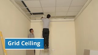 Step by Step Installation process of Gyproc Grid Ceiling  SaintGobain [upl. by Jarvis]