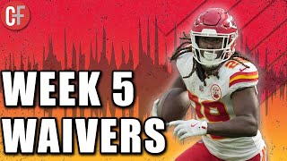 2024 Fantasy Football Week 5 Waiver Wire Pickups [upl. by Harts]