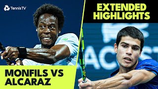 EXCITING Carlos Alcaraz vs Gael Monfils Highlights  Indian Wells 2022 [upl. by Liddie]