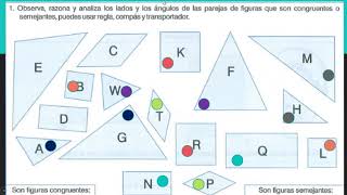 Explicación sobre Construcción de figuras congruentes o semejantes y análisis de sus propiedades [upl. by Terti]