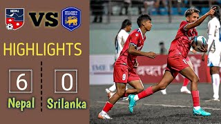 Nepal Vs Sri Lanka  SAFF Womens Championship 2024 [upl. by Loughlin]