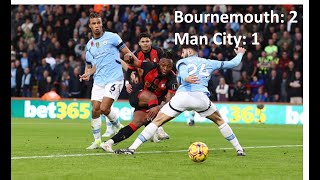 Premier League FaceOff Bournemouth Hosts Manchester City [upl. by Aeneg260]