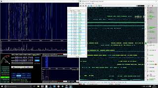 First go at using CW Skimmer with HDSDR back in 2016 [upl. by Bille2]