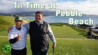 My First Time Playing Golf at Pebble Beach [upl. by Idelle]