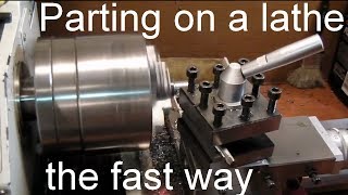 Parting on a Lathe  Fast [upl. by Jago548]