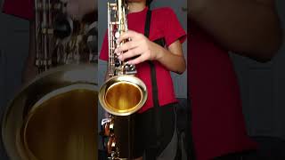 Concert b flat scale on e flat saxophone [upl. by Assenyl836]