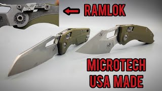 Microtech MSI amp Stitch with the Ramlok [upl. by Ecinahs]