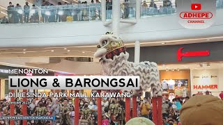 NONTON BARONGSAI DI MALL RESINDA KARAWANG  2023 [upl. by Tuorah]