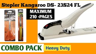 Kangaroo DS 23S24 FL Heavy duty stepler Big staplerUPTO 210 PAGES [upl. by Nessie465]