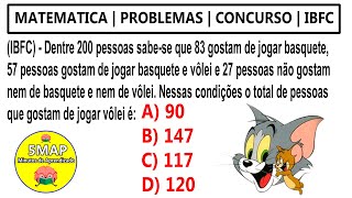 Matemática Básica  Problemas de Conjuntos  Banca IBFC [upl. by Omlesna]