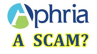 BREAKING NEWS Aphria a Scam [upl. by Radack]