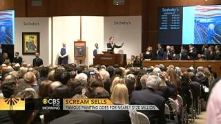 quotThe Screamquot auctioned off for 1199M [upl. by Marlowe307]