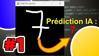 Faire une IA qui prédit les chiffres dessinés sur une GUI  Partie 1  configuration du projet [upl. by Nageam]