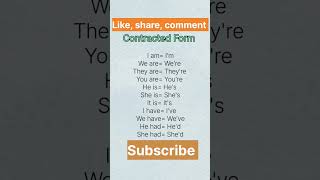 Contracted FormShort form ytshortsshortstsgyan [upl. by Antin776]